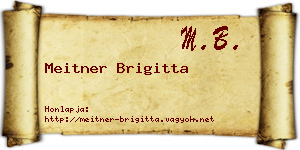 Meitner Brigitta névjegykártya